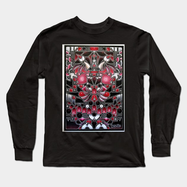 Mephistopheles Long Sleeve T-Shirt by Roszelle Art